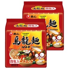 NONGSHIM 農心 烏龍麵 香辣海鮮味 4入, 480g, 2袋