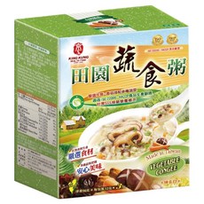 京工 田園蔬食粥, 什錦蔬菜, 台灣精緻粥品, 96g, 1盒