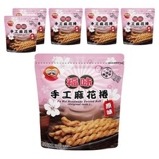 福味 手工麻花捲, 台灣小琉球直送, 原味, 75g, 6包