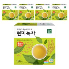 다농원 현미녹차 100티백, 1.3g, 100개입, 5개