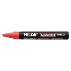 MILAN 玻璃彩繪擦擦筆 21.3g, 紅色, 1支