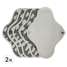 위즐리 임산부 면 방수 생리대 중형 펭귄 25cm, 2개, 5개입