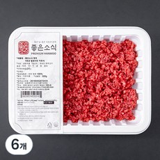 좋은소식 한우 1등급 칼로다진 이유식용 (냉장), 300g, 6개