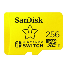 任天堂 記憶卡 SDSQXAO-256G-GN3ZN, 1片, 黃色