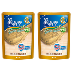 毛寶 香滿室 中性地板清潔劑補充包, 椰子油精華配方，低泡沫環保清潔，清潔、芳香一次完成，不殘留於地板，溫和不刺激手部肌膚, 1.8kg, 2包