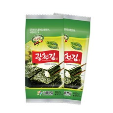 광천김 올리브 녹차 도시락김, 5g, 72개