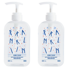 FRANKLIIN 주방세제 앤 젖병세제, 500ml, 2개