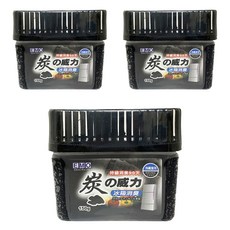 EMO 冰箱消臭劑 碳, 添加天然除臭原料, 加入竹炭成份, 150g, 3盒