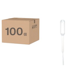 滴管 Set 100入, 65mm, 塑膠材質, 中國製, 1組