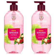 오가니스트 마카다미아 크랜베리 바디워시, 500g, 480ml, 2개
