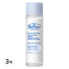 더페이스샵 닥터벨머 아미노클리어 립 앤 아이 메이크업 리무버, 150ml, 3개