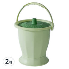 휴대용 이동식 요강, 그린, 2개