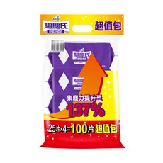 驅塵氏 靜電紙 25張 4包, 1袋