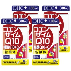 DHC 輔酶Q10+C膠囊食品, 含維生素C, 促進代謝, 養顏美容, 30日份, 30顆, 209mg, 4包