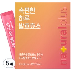 내츄럴플러스 속편한 하루 발효효소 30포, 120g, 5개