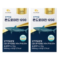 상어연골콘드로이친드로이친 상어연골 콘드로이친 1200 2개 36g