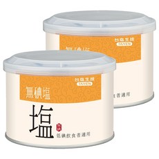 TAIYEN 台塩生技 健康無碘鹽, 低碘飲食者適用, 300g, 2罐