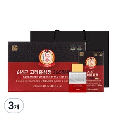 정원삼 6년근 고려홍삼정 365필름 60p 14.1g 3개