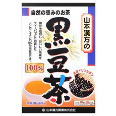 YAMAKAN 山本漢方 黑豆茶, 100% 無咖啡因, 10g, 30包, 1盒