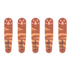 보보꾸 반려동물 발톱 손톱 갈이 D, 오렌지 + 브라운, 5개
