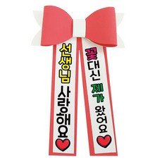 러블리팜 에바폼 컬러 인간 화환 11 선생님 사랑해요, 코랄핑크