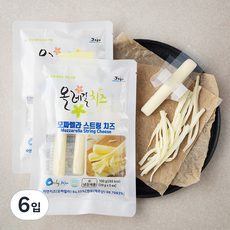 올레길치즈 모짜렐라 스트링 치즈 5ea, 100g, 6입