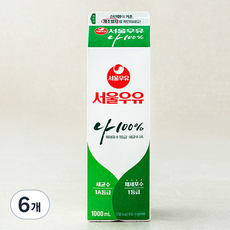 서울우유 나 100% 우유, 1L, 6개 1000ml, 12개