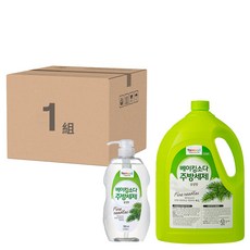 Tamsaa 小蘇打蔬果碗盤洗潔精套組, 松葉香, 780ml*1入 + 補充裝 4000ml*1, 1組