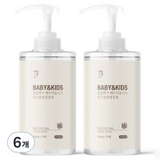 살림백서 베이비 앤 키즈 아기 젖병세정제 무향, 6개, 500ml