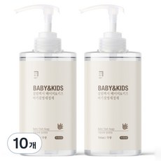 살림백서 베이비 앤 키즈 아기 젖병세정제 무향, 10개, 500ml