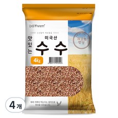 건강한밥상 맛있는 수수, 4kg, 4개