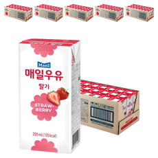 매일우유 멸균 딸기, 200ml, 144개
