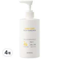 은율 데일리 케어 프레쉬 선크림 SPF46 PA+++, 300ml, 4개