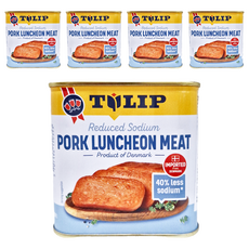 TULIP 特級豬肉餐肉，減鈉40%，340g, 5罐