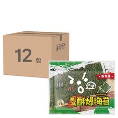 良澔 酥爆海苔, 原味, 32公克 X 12入, 32g, 12包