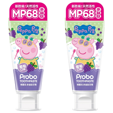 Probo 博寶兒 佩佩豬兒童牙膏 葡萄口味, 80g, 2條
