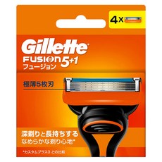 Gillette 吉列 Fusion鋒隱系列 刮鬍刀頭, 極薄5枚刃 4入, 1盒