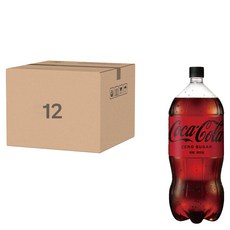 Coca-Cola 可口可樂 Zero, 2公升大容量包裝，適合家庭聚會或朋友分享, 2L, 12瓶