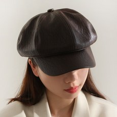 남자가죽빈티지헌팅캡