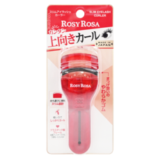 ROSY ROSA 完美捲翹睫毛夾, 廣角弧度設計 貼合眼型, 兩段式軟墊保護睫毛不受傷, Red, 1支