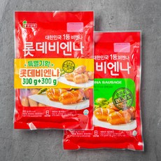 롯데햄 롯데비엔나 소시지, 300g, 2개입