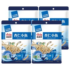 ViVa 萬歲牌 杏仁小魚, 杏仁條與芝麻小魚, 鹹香酥脆, 80公克, 80g, 4袋