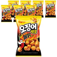 청우식품 오징어땅콩 불닭매운맛, 8개, 90g