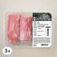 제주 파머스팩 흑돼지 안심 덩어리, 600g, 3개