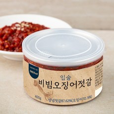 입술젓갈 비빔 오징어젓, 400g, 1개