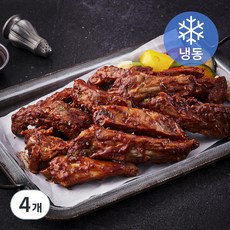 케이씨 슬라이스 폭립 쪽갈비 오리지널 (냉동), 1kg, 4개