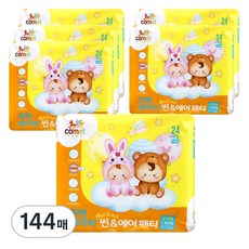 코멧 베이비 씬&에어 팬티 남여공용, 특대형(XL), 144매