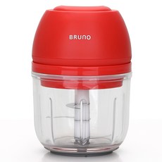 BRUNO 미니 글라스 전동 다지기 300ml BEC-2409 레드, 1개