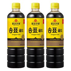송표 골드 몽고간장, 900ml, 3개