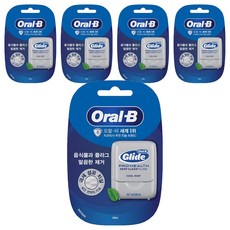오랄비 글라이드 딥클린 치실, 40m, 1개입, 5개